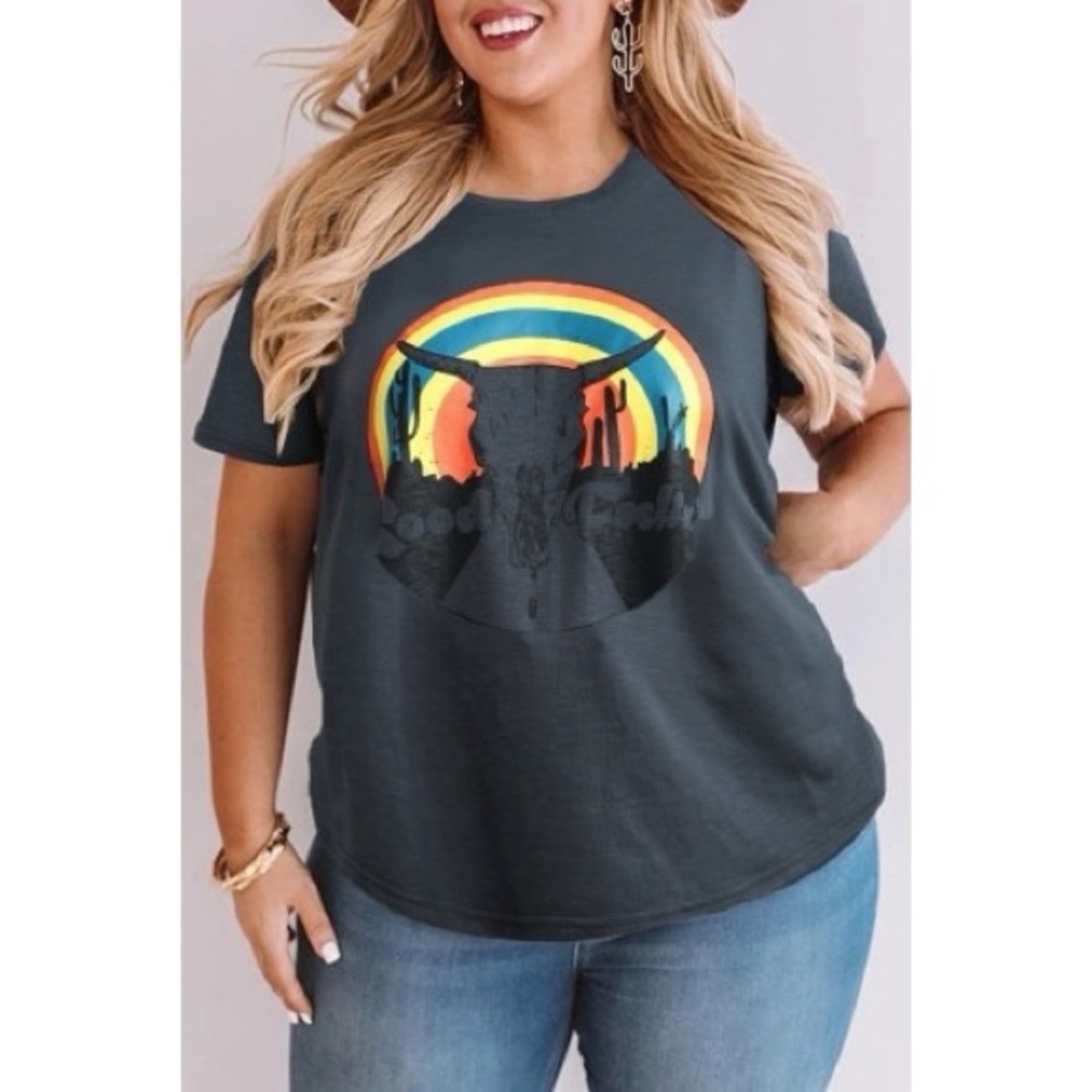 Good Feeling Boho Shift Plus Size Tee